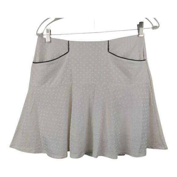 RLX Ralph Lauren GOLF White Polka Dot Jacquard Peplum Skort - XS - Picture 5 of 14